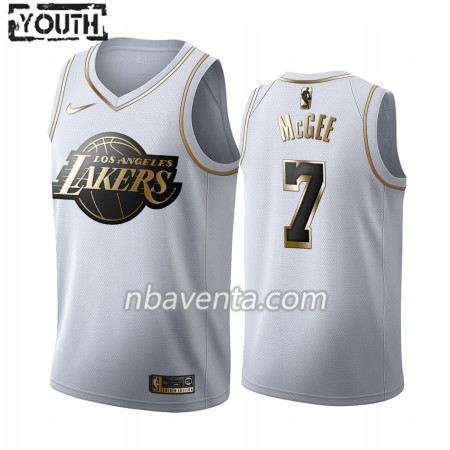 Camiseta Niños Los Angeles Lakers JaVale McGee 7 2019-20 Nike Blanco Golden Edition Swingman
